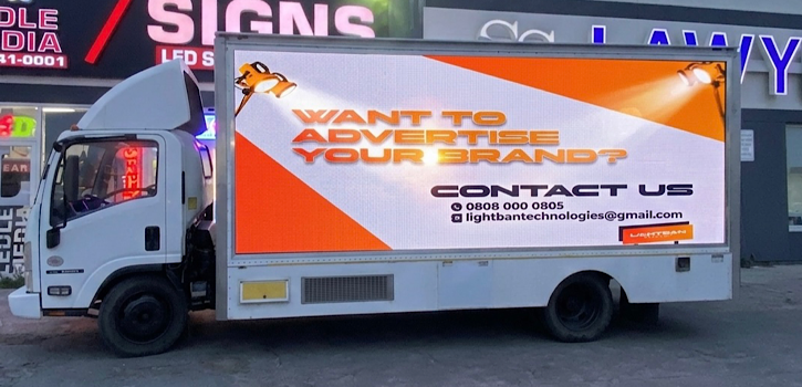 LED truck advert